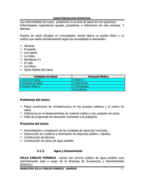 informacion general - Instituto NicaragÃ¼ense de Fomento Municipal