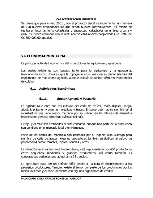 informacion general - Instituto NicaragÃ¼ense de Fomento Municipal