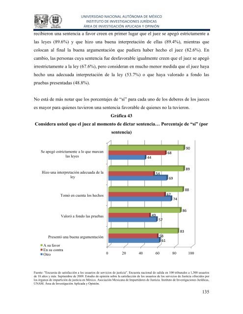 Encuesta de satisfacciÃ³n a los usuarios de servicios de justicia