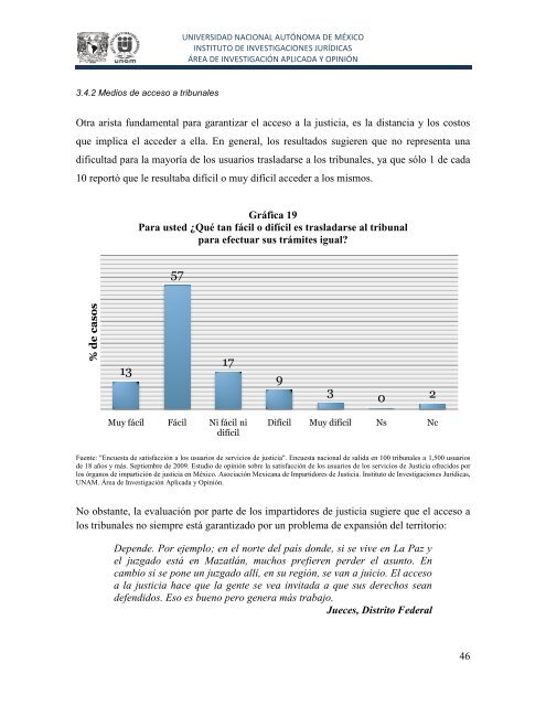 Encuesta de satisfacciÃ³n a los usuarios de servicios de justicia