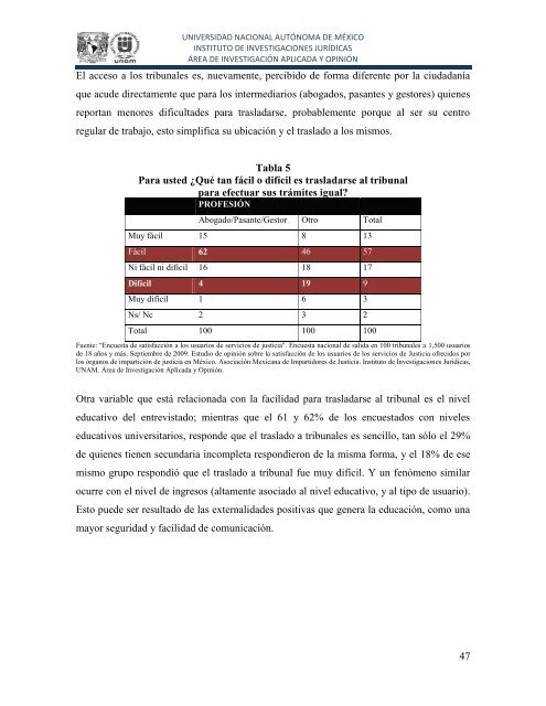 Encuesta de satisfacciÃ³n a los usuarios de servicios de justicia