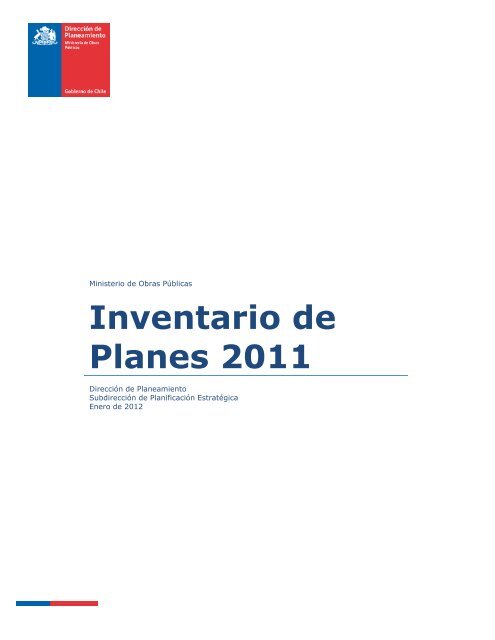 Inventario de Planes 2011 - Dirección de Planeamiento