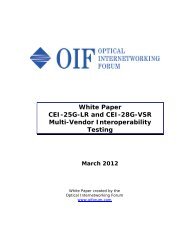 White Paper CEI-25G-LR and CEI-28G-VSR Multi-Vendor ...