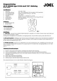 Brugsanvisning JO-EL SENSOR type R-82A med 150Â° dÃ¦kning