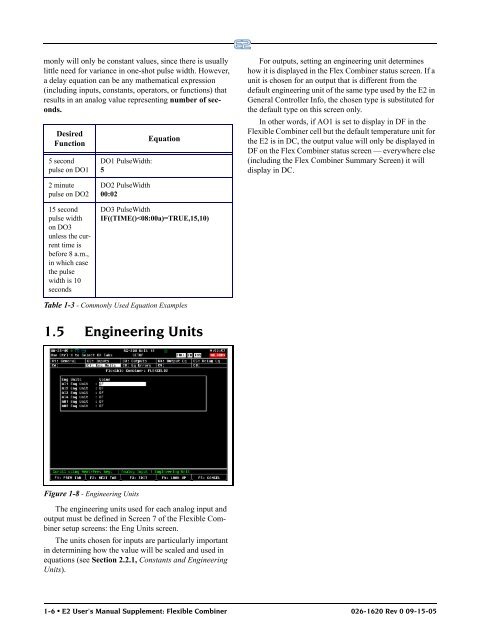 E2 User's Manual Supplement: Flexible Combiner ... - icemeister.net