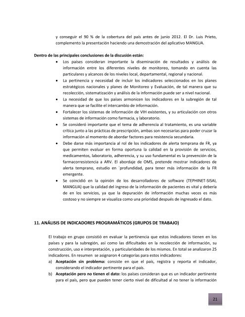 Informe del Taller Centroamericano âEstandarizaciÃ³n de Elementos ...