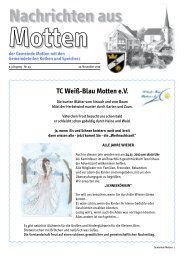 TC Weiß-Blau Motten e.V. - Revista Verlag