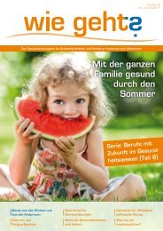 Mit der ganzen Familie gesund durch den Sommer - Wie Gehts SH