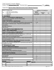 UCHC Competency Checklist