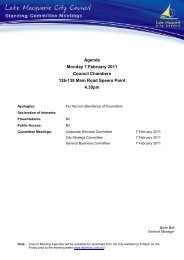 Agenda of Standing Committee Meeting - Lake Macquarie City ...