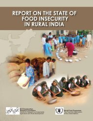 REPORT ON THE STATE OF FOOD INSECURITY IN ... - IDEAs