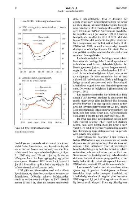 Revidert nasjonalbudsjett 2011 - Statsbudsjettet