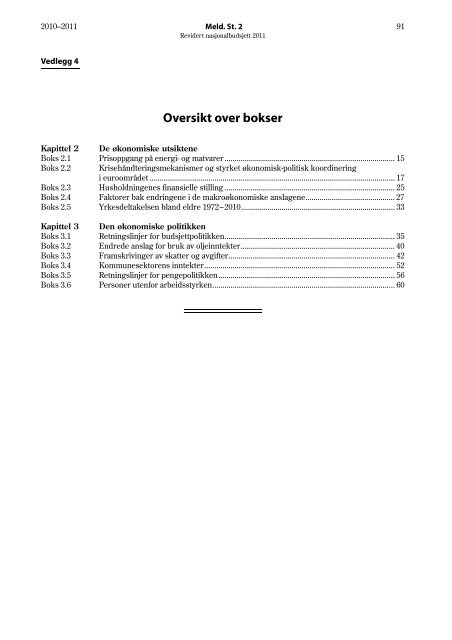 Revidert nasjonalbudsjett 2011 - Statsbudsjettet