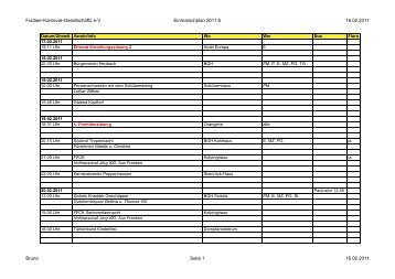 Fuldaer-Karneval-Gesellschaftz e.V Einmarschplan ... - FKG Fulda