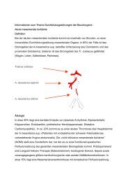 Informationen zum Thema Durchblutungsstörungen der ...