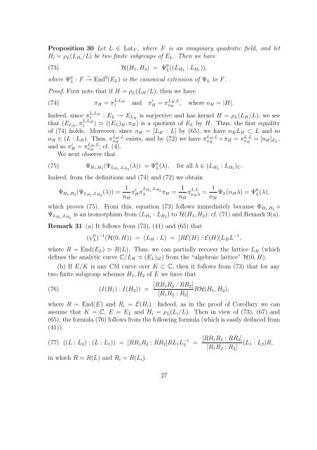 Products of CM elliptic curves - Universität Duisburg-Essen