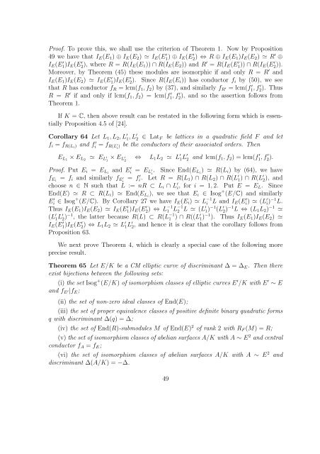 Products of CM elliptic curves - Universität Duisburg-Essen