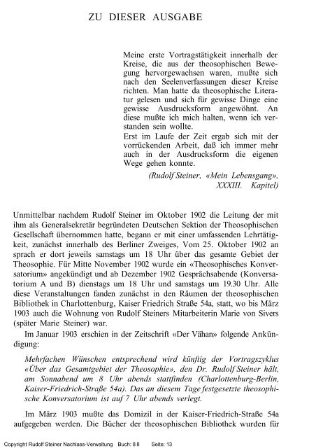 rudolf steiner gesamtausgabe vortrÃ¤ge vortrÃ¤ge vor mitgliedern der ...