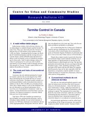 Termite Control in Canada - Cities Centre - University of Toronto