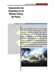 Exposición de Espadas en el Museo Cluny de Paris.