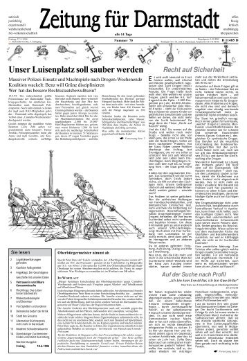 Unser Luisenplatz soll sauber werden - Zfd-online.net