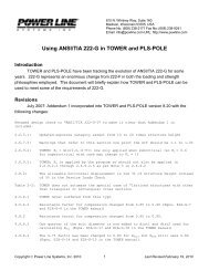 Using ANSI/TIA 222-G - Power Line Systems