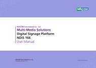 Multi-Media Solutions Digital Signage Platform NDiS 166 ... - Nexcom