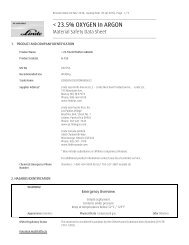 < 23.5% OXYGEN In ARGON - (MSDS) - Linde Gases