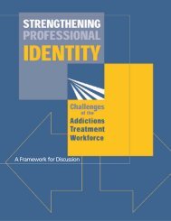 Strengthening Professional Identity - Substance Abuse and Mental ...