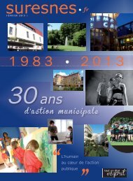 1983 - 2013 : 30 ans d'action municipale - Suresnes