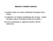 Rastvori i osobine rastvora U srpskom jeziku reÄ rasvor predstavlja ...