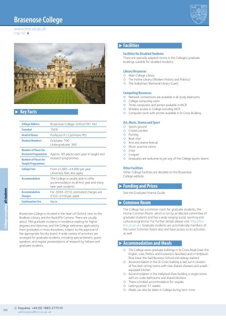 Graduate Studies Prospectus - University of Oxford