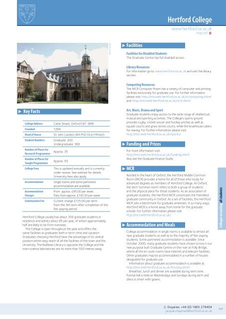 Graduate Studies Prospectus - University of Oxford