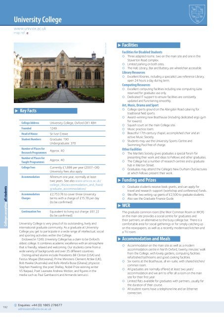 Graduate Studies Prospectus - University of Oxford