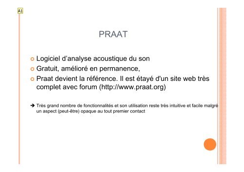 protocole pour un codage de la prosodie dans praat - Anne Lacheret