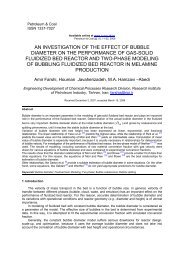 AN INVESTIGATION OF THE EFFECT OF BUBBLE DIAMETER ON ...