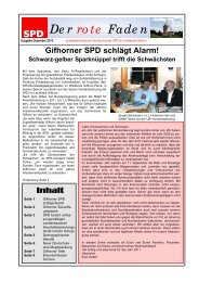 Der rote Faden, Ausgabe 12/10 - SPD Unterbezirk Gifhorn