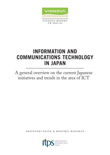 Information and Communications Technology in Japan - Vinnova