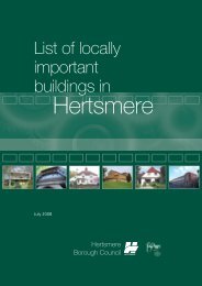 Local List Introduction - Hertsmere Borough Council