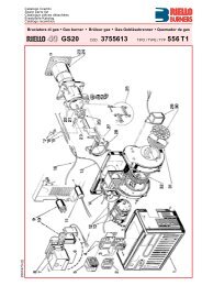 Spare Parts List - Riello Burners