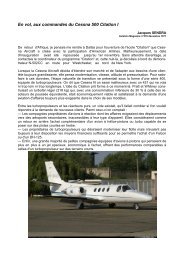 En vol, aux commandes du Cessna 500 Citation I