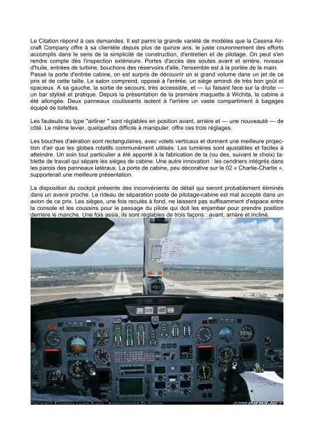 En vol, aux commandes du Cessna 500 Citation I