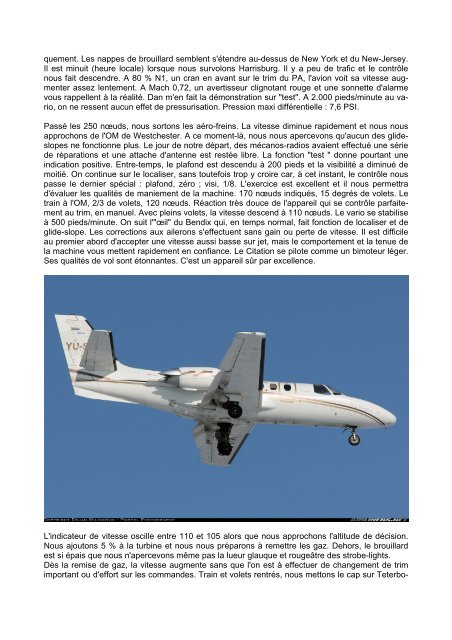 En vol, aux commandes du Cessna 500 Citation I