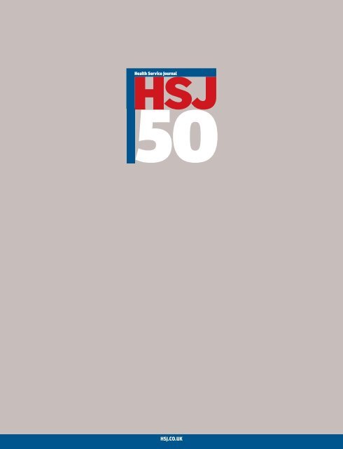 HSJ50 2006 supplement - Health Service Journal