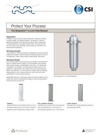 Streamline Data Sheet - Central States Industrial Equipment ...