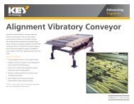 Alignment Vibratory Conveyor Brochure - Key Technology