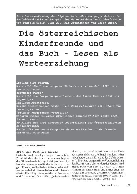 Journal - JÃ¤nner 2007 - Zentralverein der Wiener Lehrerschaft