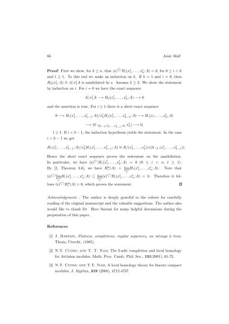 On the Annihilation of local homology modules - SSMR