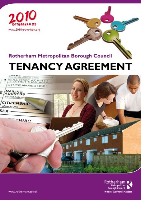 TENANCY AGREEMENT - Rotherham Metropolitan Borough Council