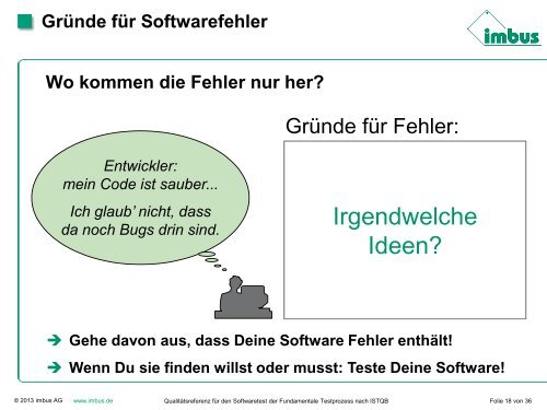 der Fundamentale Testprozess nach ISTQB - Hagen Consulting ...